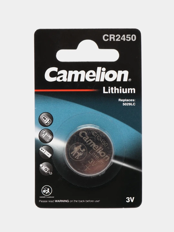 Батарейка Camelion CR2450, литиевая, 3V