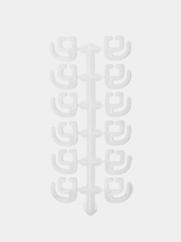Крючки для штор,плоский,12 шт