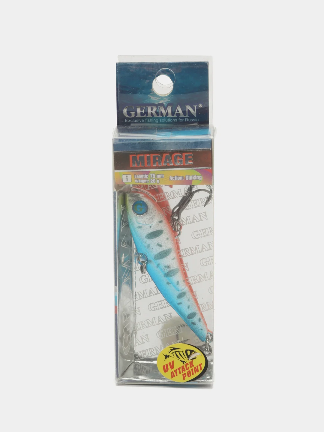 Багровый раттлин GERMAN "Mirage", 75 мм, 28 г