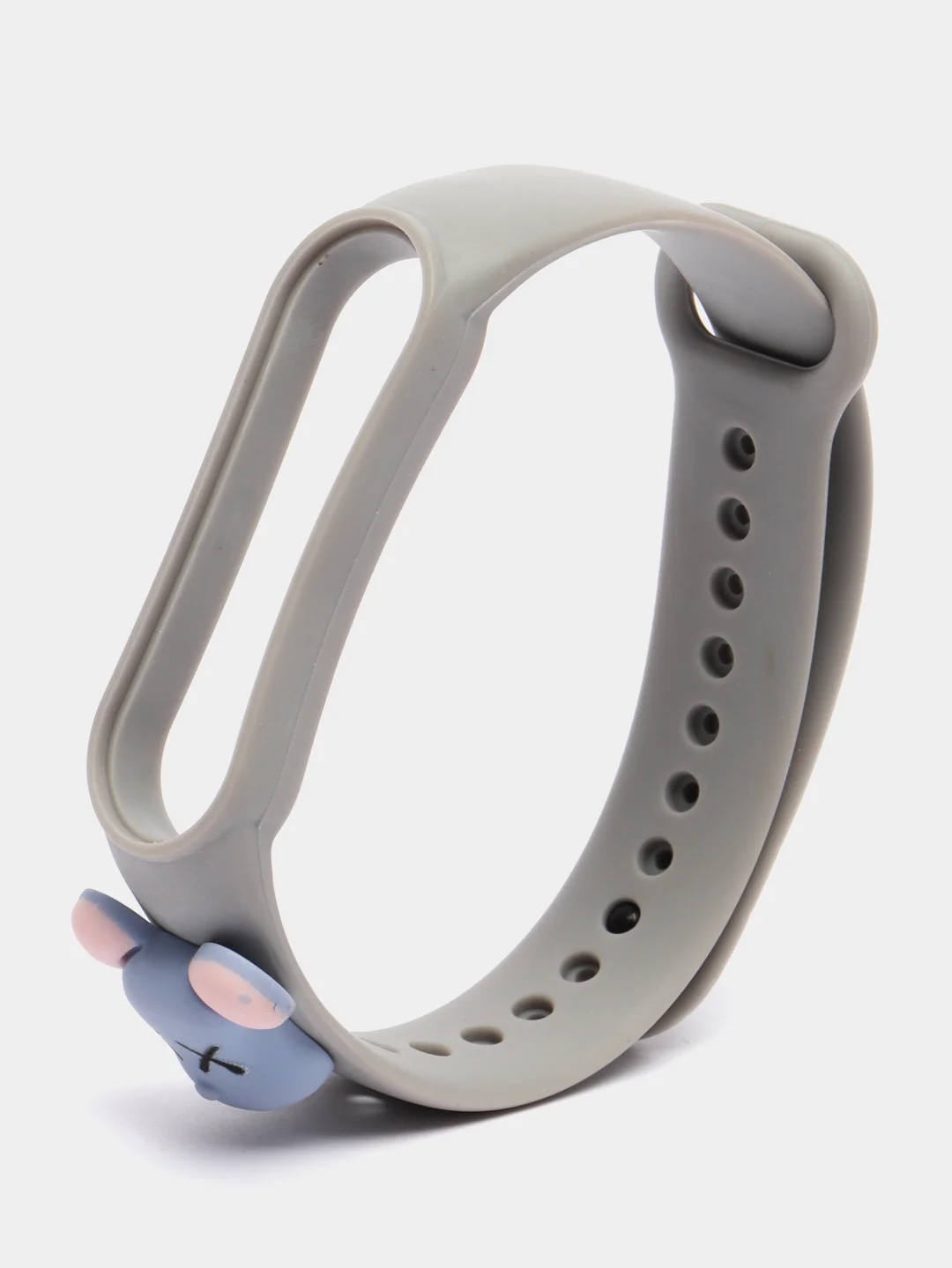 Серый силиконовый ремешок Xiaomi Mi Band 5