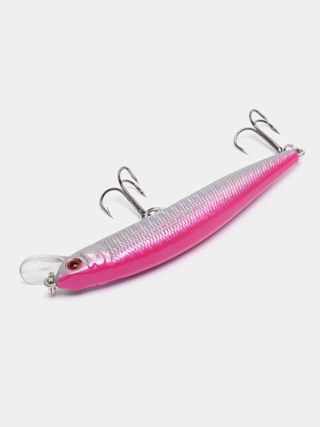 Розовый рыболовный воблер "Минноу" (Minnow), 9 см, 8,5 г, 10 цветов