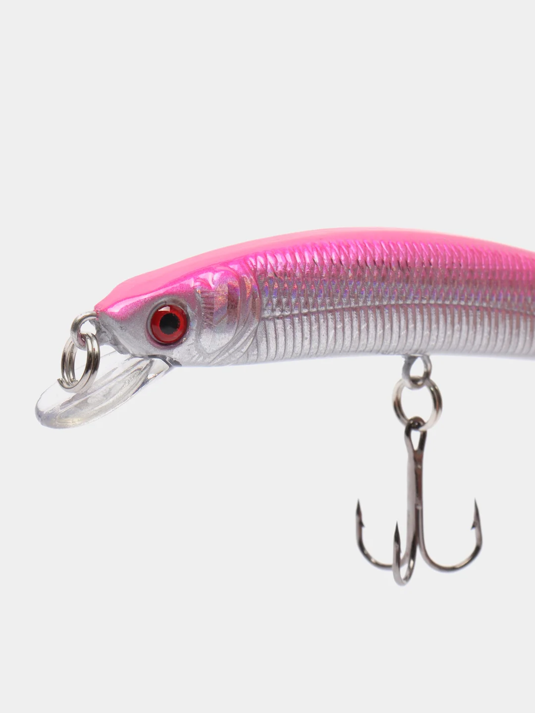 Розовый рыболовный воблер "Минноу" (Minnow), 9 см, 8,5 г, 10 цветов