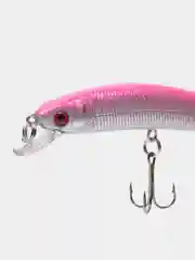 Розовый рыболовный воблер "Минноу" (Minnow), 9 см, 8,5 г, 10 цветов