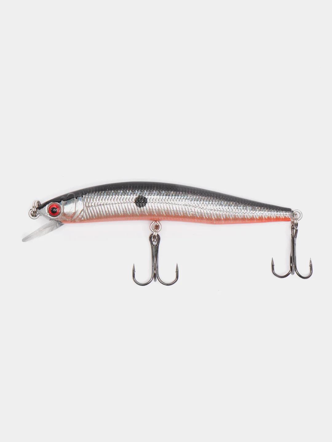 Серебряный рыболовный воблер "Минноу" (Minnow), 9 см, 8,5 г, 10 цветов