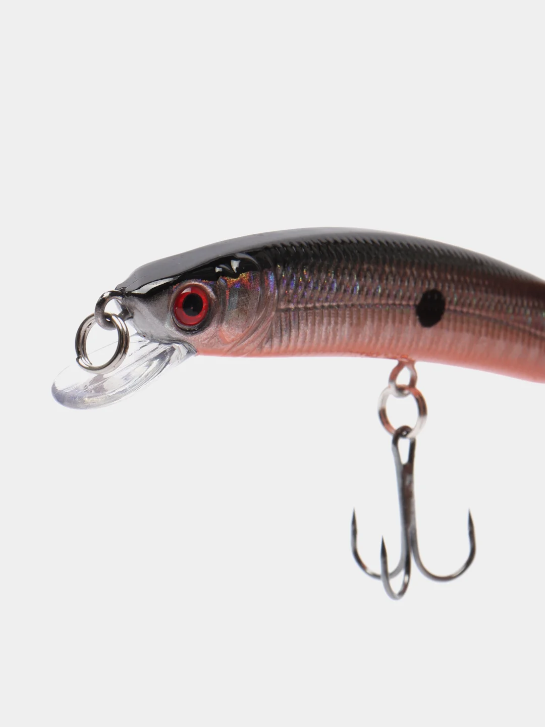 Серебряный рыболовный воблер "Минноу" (Minnow), 9 см, 8,5 г, 10 цветов