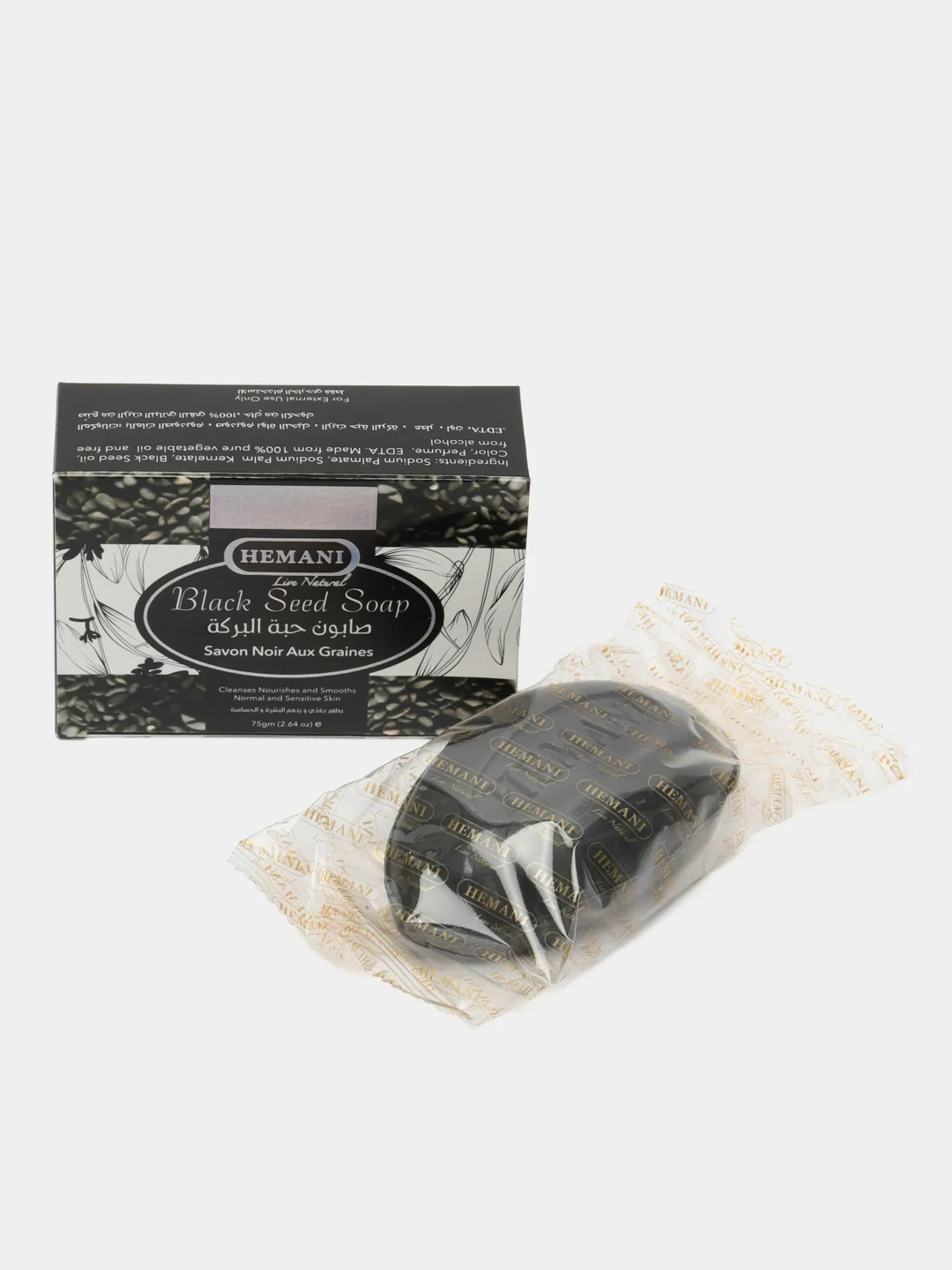 Мыло натуральное Hemani, с маслом черного тмина, 75 г