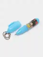 Голубой блокнотик "Наруто", с ручкой, 7,5 х 8 см