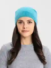 Голубой шапка женская