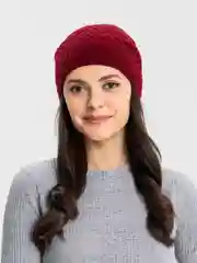 Бордовый шапка женская