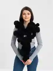 Черный палантин женский