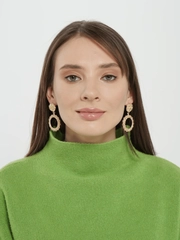 Серьги подвески кольца Margarites