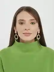 Серьги подвески кольца Margarites