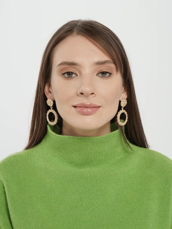 Серьги подвески кольца Margarites