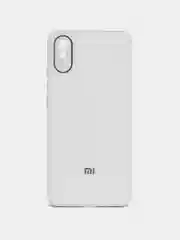 Белый чехол Xiaomi Redmi 9A, Сяоми Редми 9А, пластиковый под стекло
