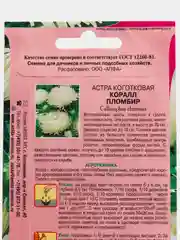 Семена Астра "Коралл Пломбир"
