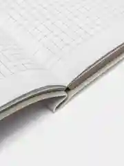 Тетрадь А5 BRAUBERG NEBRASKA, под кожу, клетка, серый, 96 листов, 175 х 215 мм