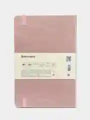 Блокнот А5 BRAUBERG Metropolis Special, под кожу, резинка, медный, 148x218 мм, 80 листов