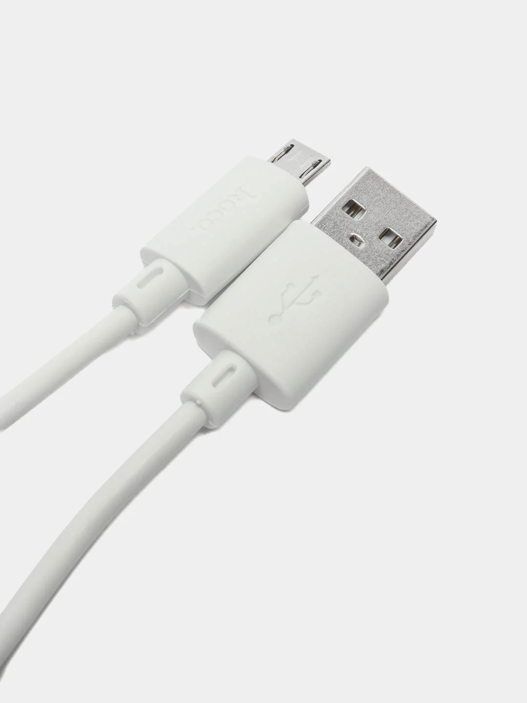 Белый кабель Hoco Micro-USB, Type-C, Lightning, 1 метр