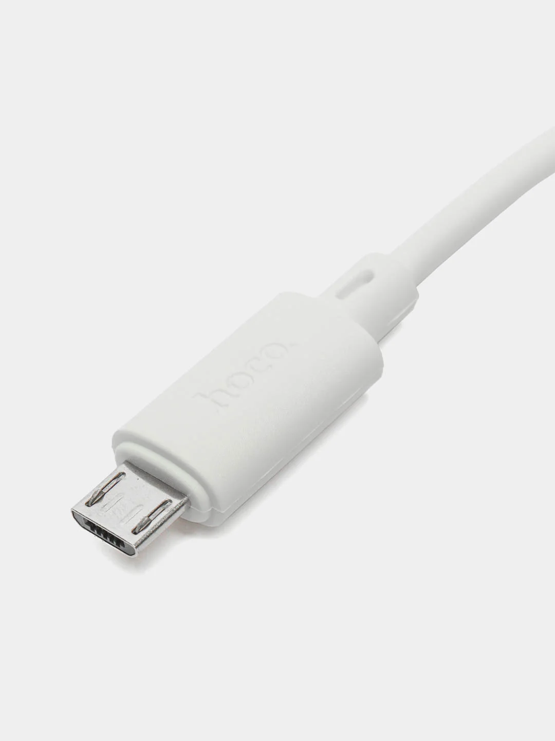 Белый кабель Hoco Micro-USB, Type-C, Lightning, 1 метр