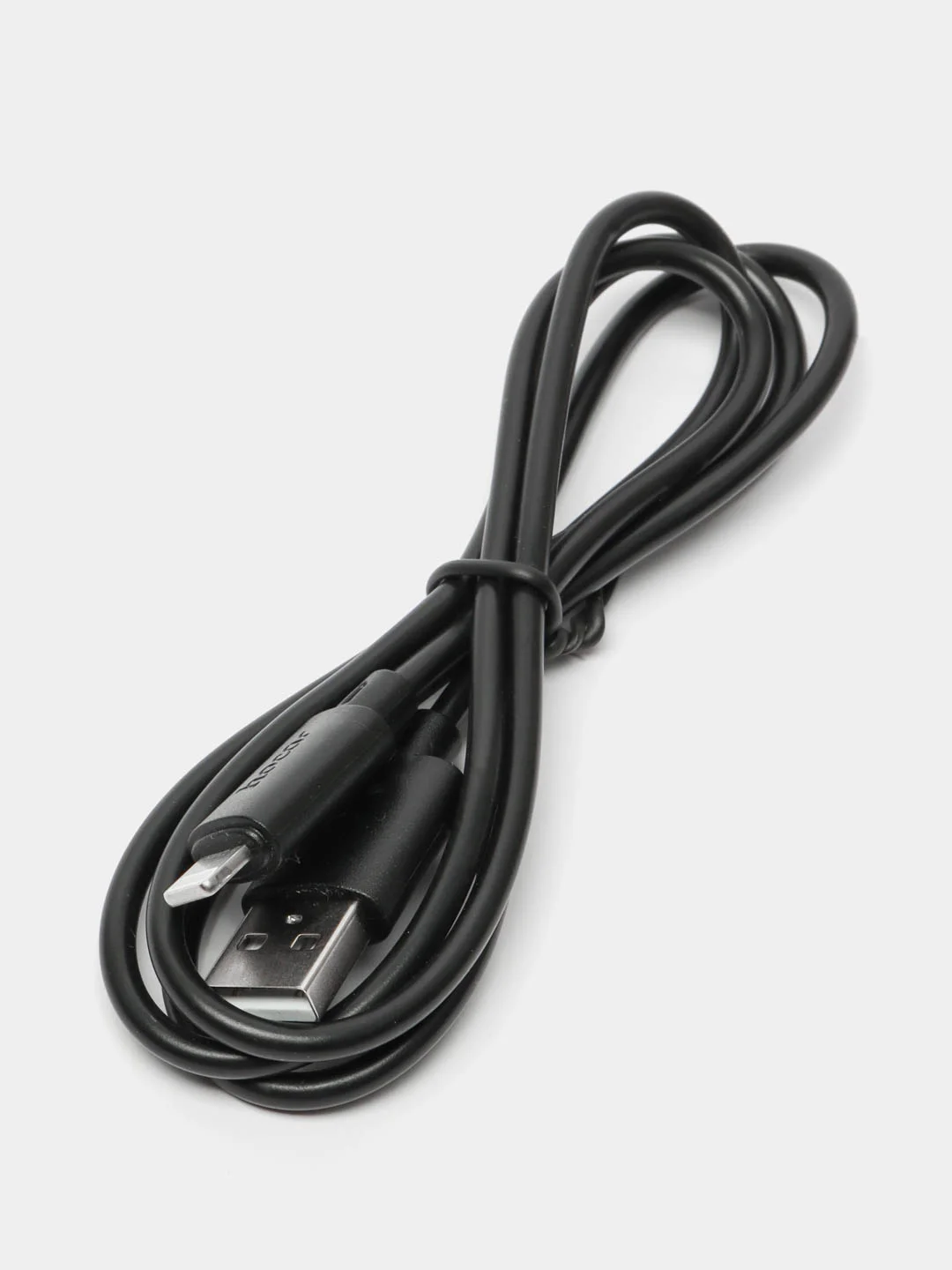 Черный кабель Hoco Micro-USB, Type-C, Lightning, 1 метр