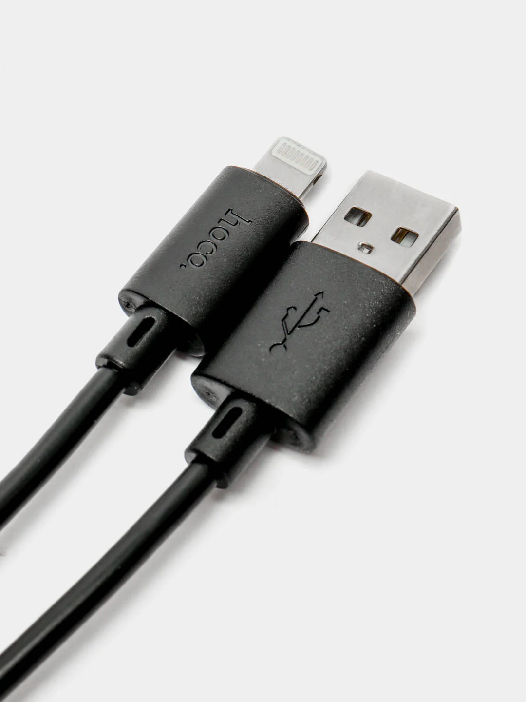Черный кабель Hoco Micro-USB, Type-C, Lightning, 1 метр