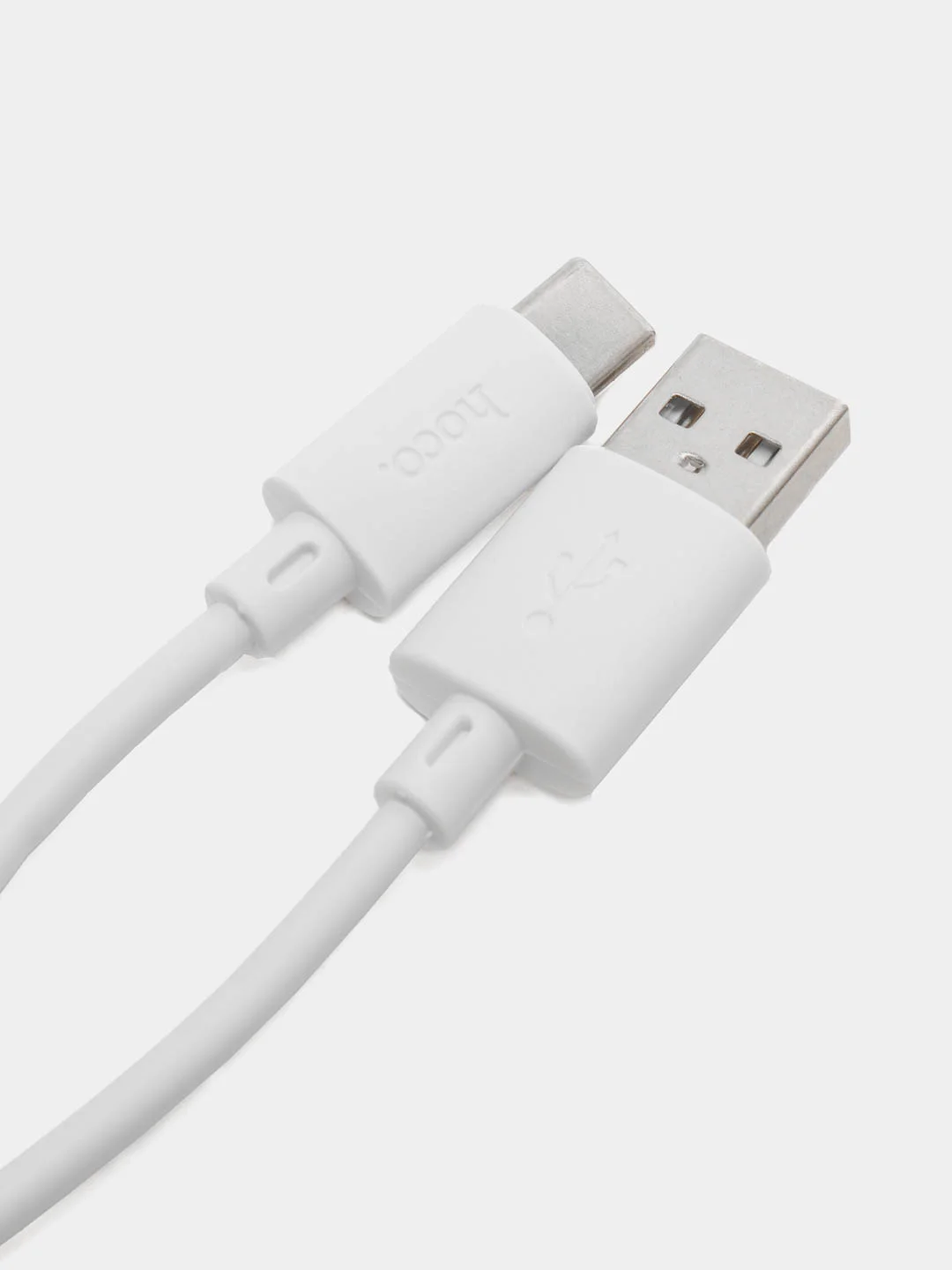 Белый кабель Hoco Micro-USB, Type-C, Lightning, 1 метр