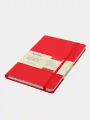 Блокнот BRAUBERG ULTRA, балакрон, красный, А5, 148 х 218 мм, 80 г/м2, 100 л