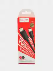 Черный кабель Hoco Micro-USB, Type-C, Lightning, 1 метр