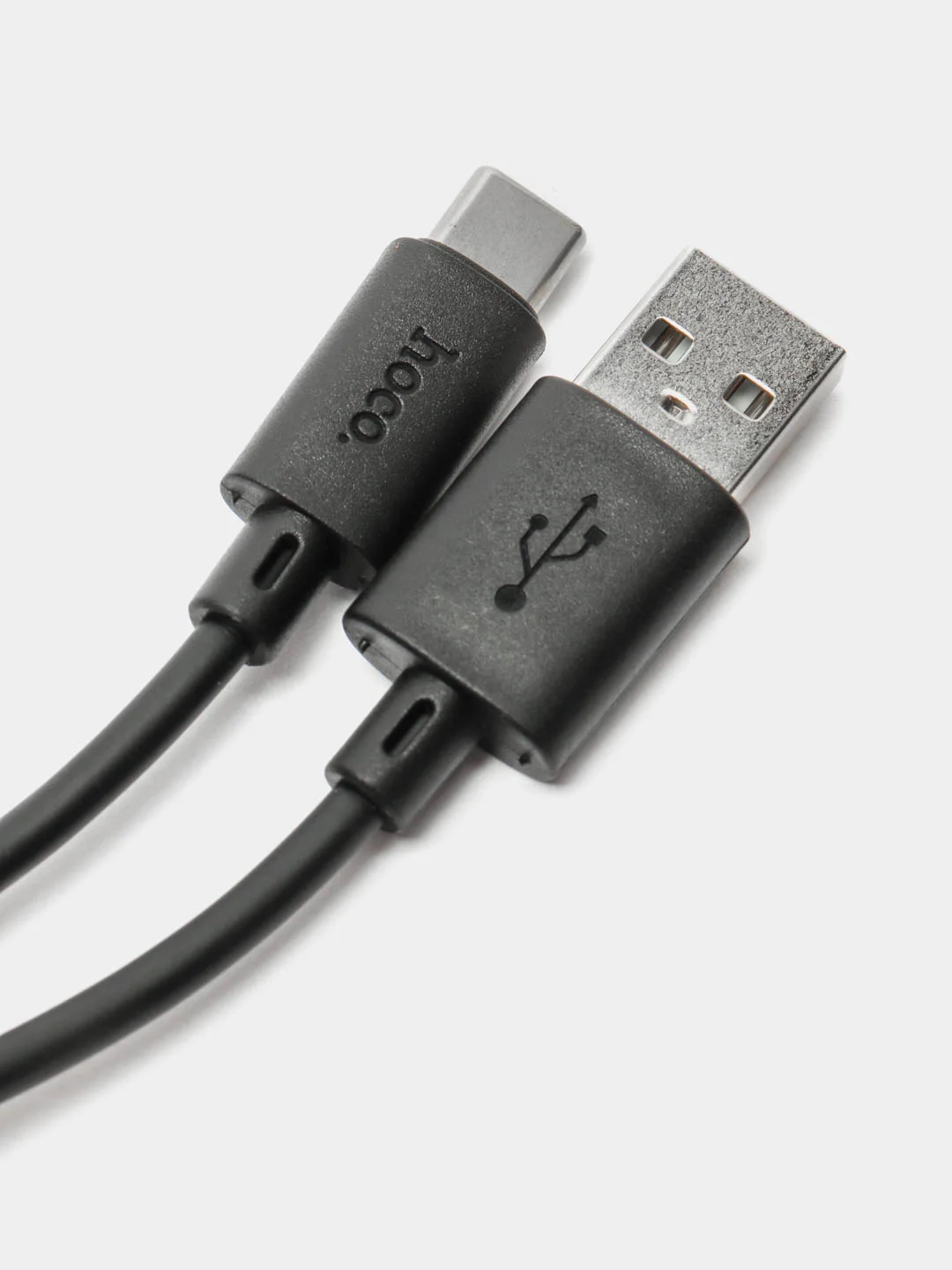 Черный кабель Hoco Micro-USB, Type-C, Lightning, 1 метр