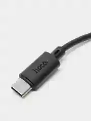 Черный кабель Hoco Micro-USB, Type-C, Lightning, 1 метр