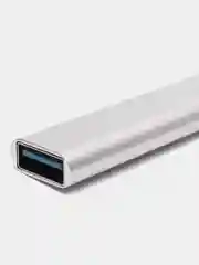 Серебряный usb hub концентратор универсальный usb 3.0 type-c 4 в 1