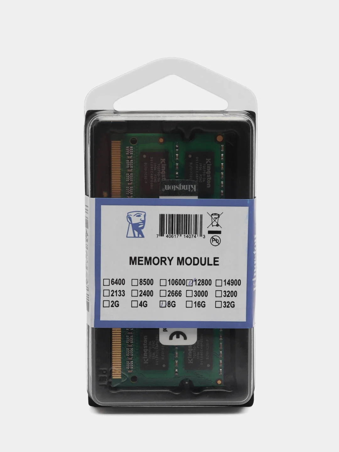 Оперативная память Kingston DDR3, 1600 MHz SO-DIMM PC3-12800U 1, 8 гб