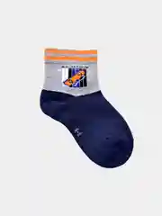 Синий меланж детские носки