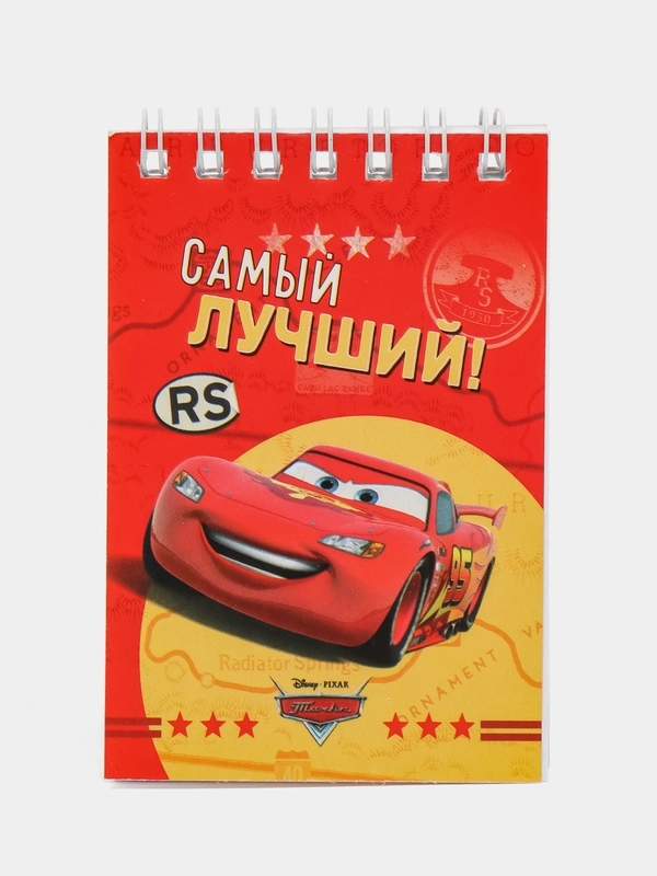 Блокнот на гребне, "Тачки", Disney, 32 листа, А7