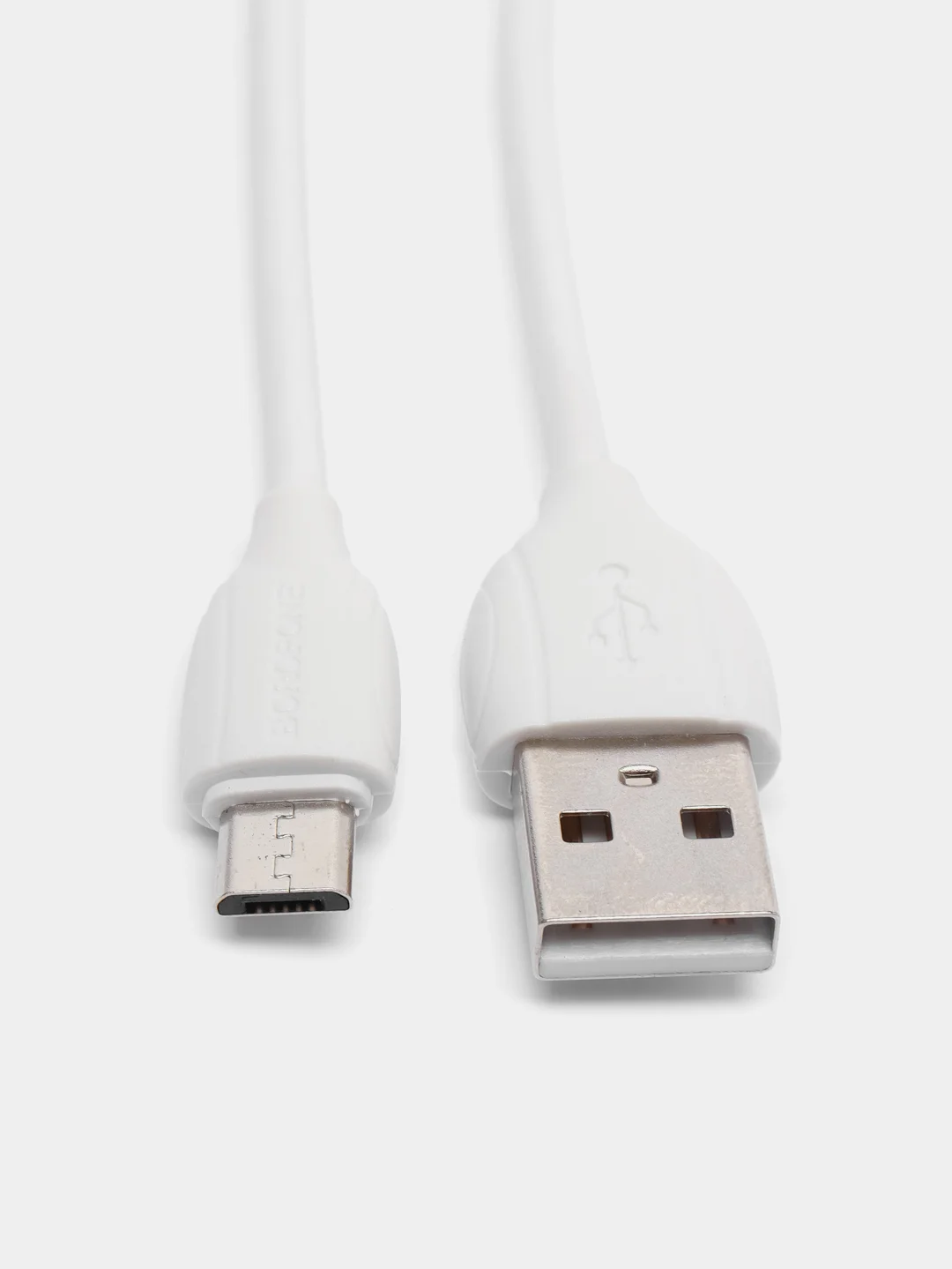 Белый кабель micro USB Borofone BX19, 1 м
