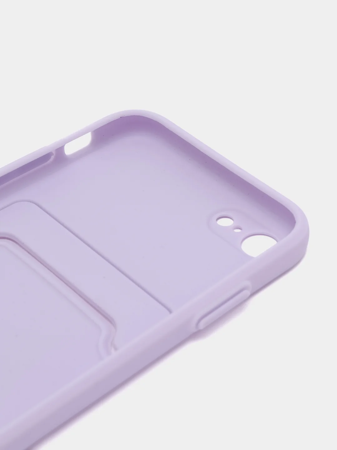 Лавандовый чехол для iPhone 12, 13, Pro Max, 7, 8, SE 2020 с карманом для карт защита камеры динамика