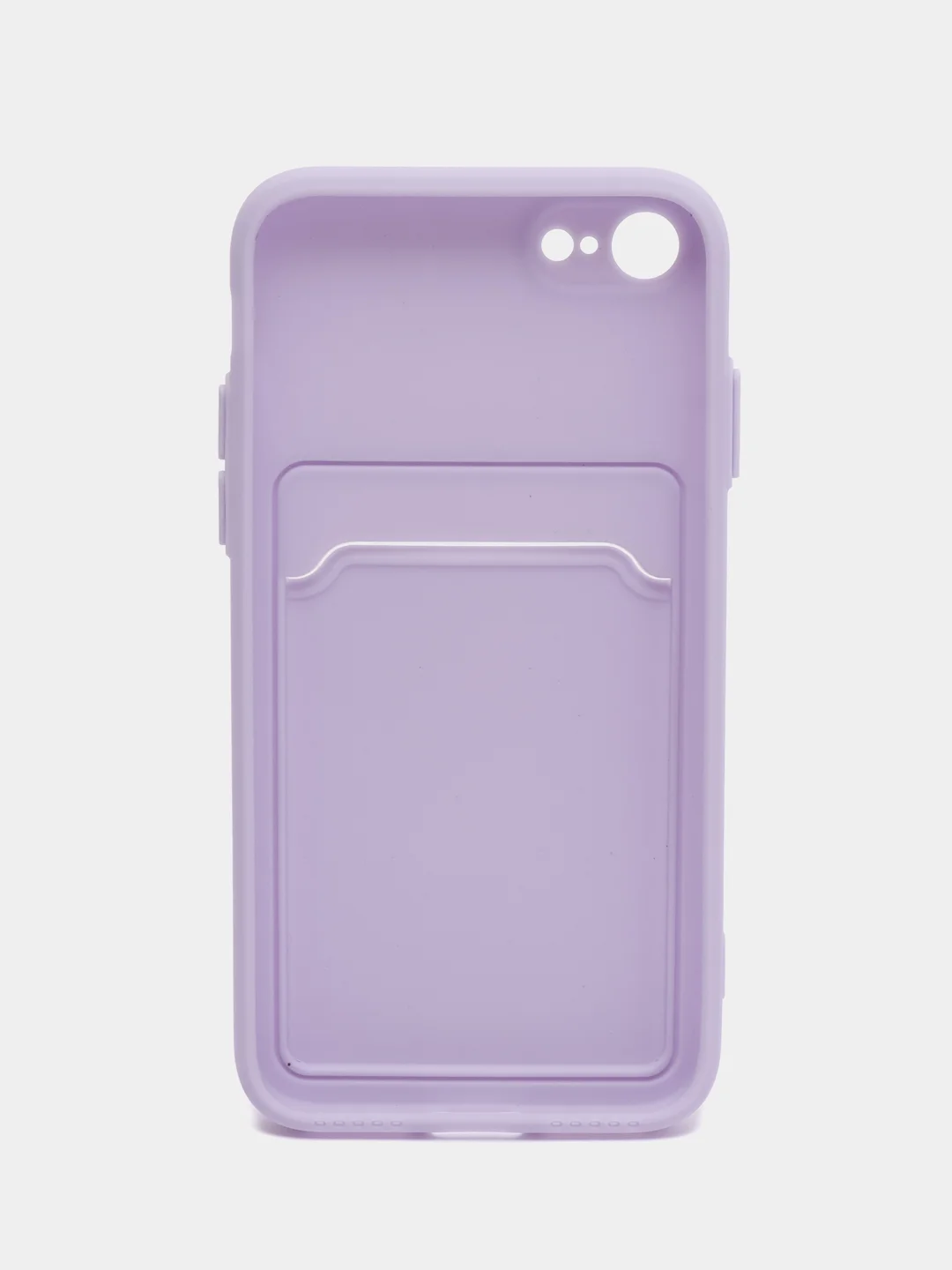 Лавандовый чехол для iPhone 12, 13, Pro Max, 7, 8, SE 2020 с карманом для карт защита камеры динамика