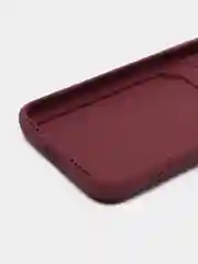 Бордовый чехол для iPhone 12, 13, Pro Max, 7, 8, SE 2020 с карманом для карт защита камеры динамика