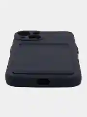 Темно-синий чехол для iPhone 12, 13, Pro Max, 7, 8, SE 2020 с карманом для карт защита камеры динамика