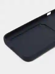 Темно-синий чехол для iPhone 12, 13, Pro Max, 7, 8, SE 2020 с карманом для карт защита камеры динамика
