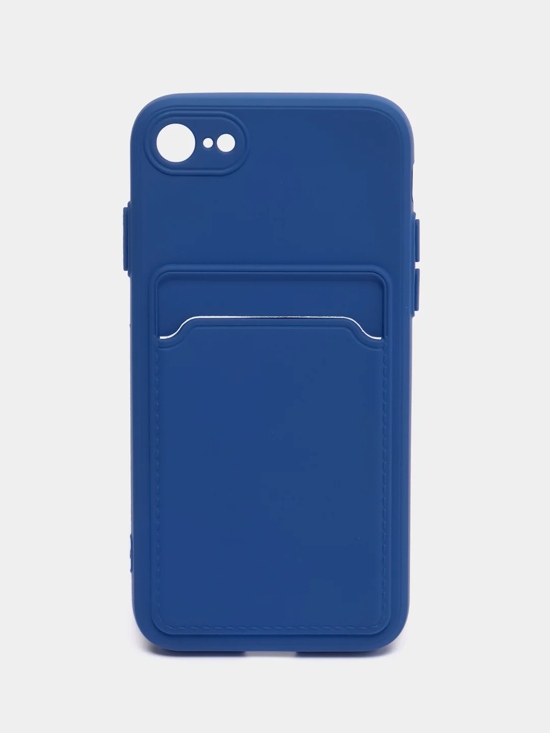 Индиго чехол для iPhone 12, 13, Pro Max, 7, 8, SE 2020 с карманом для карт защита камеры динамика
