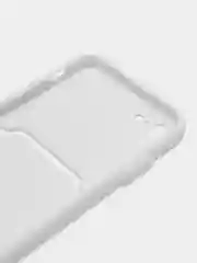 Белый чехол для iPhone 12, 13, Pro Max, 7, 8, SE 2020 с карманом для карт защита камеры динамика