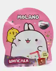 Карамель-шипелка "Molang", сладкая, с подарком для детей, 5 г