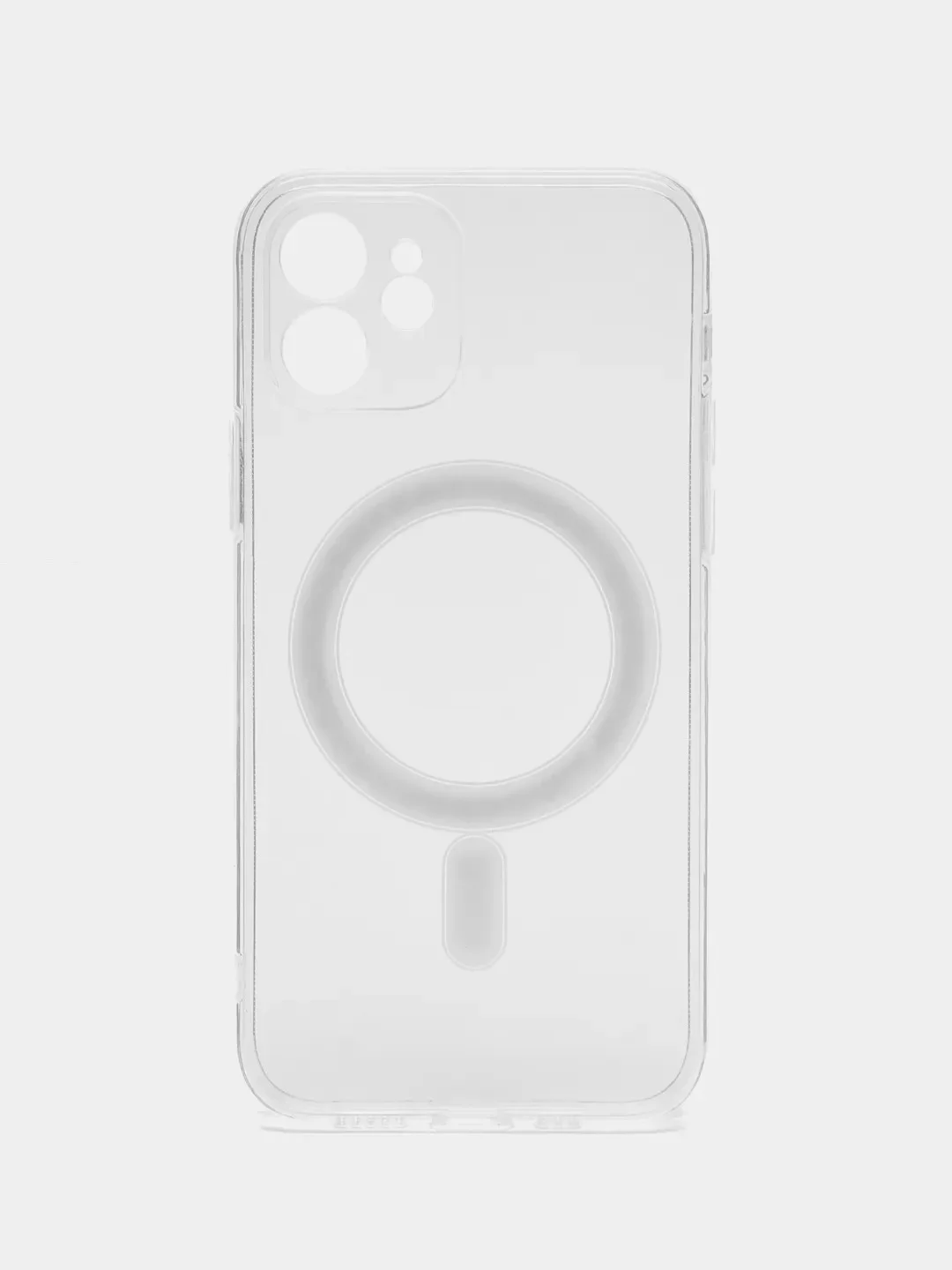 Прозрачный силиконовый чехол на Айфон iPhone 14 Max, чехол для айфон с MagSafe (Магсейф)