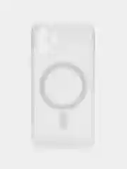 Прозрачный силиконовый чехол на Айфон iPhone 14 Max, чехол для айфон с MagSafe (Магсейф)