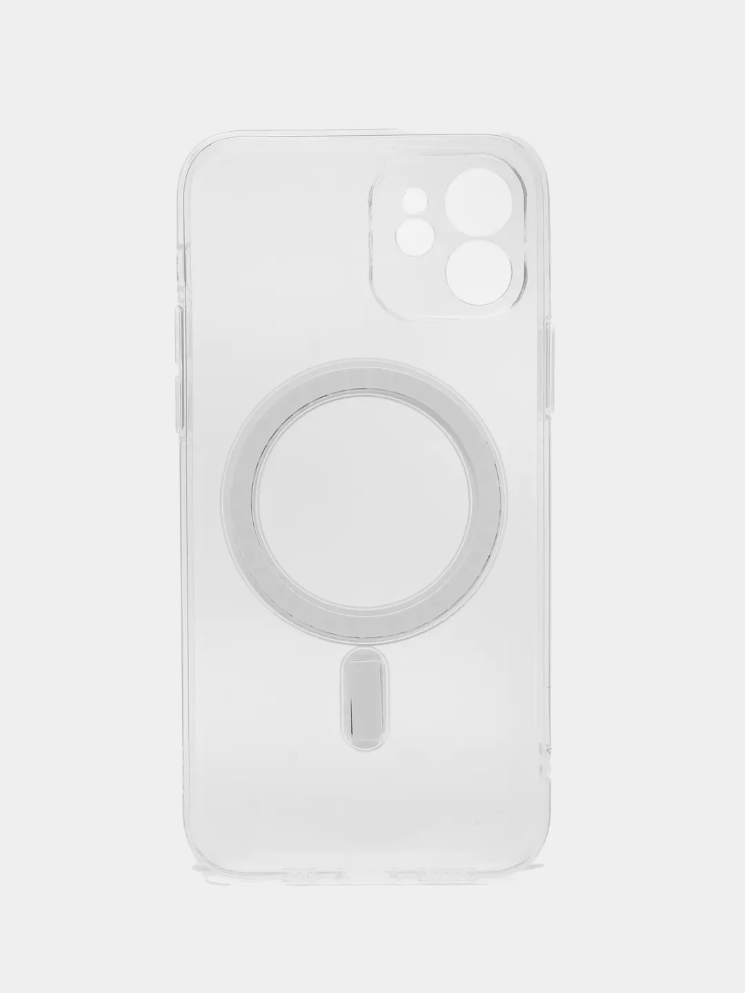Прозрачный силиконовый чехол на Айфон iPhone 14 Max, чехол для айфон с MagSafe (Магсейф)