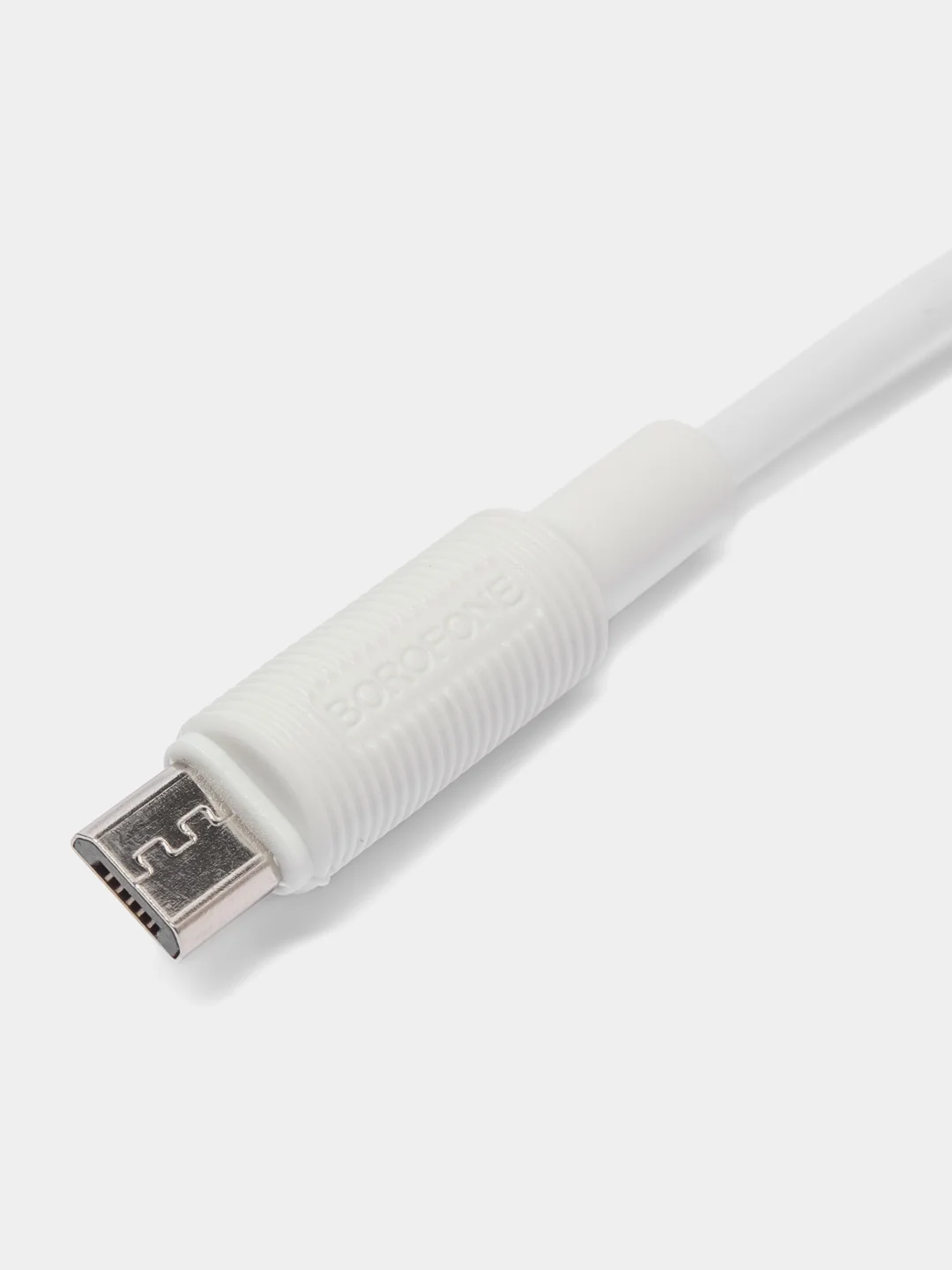 Белый кабель для зарядки Borofon BX1 Micro 2A, Type-C 3A