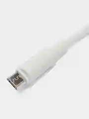 Белый кабель для зарядки Borofon BX1 Micro 2A, Type-C 3A