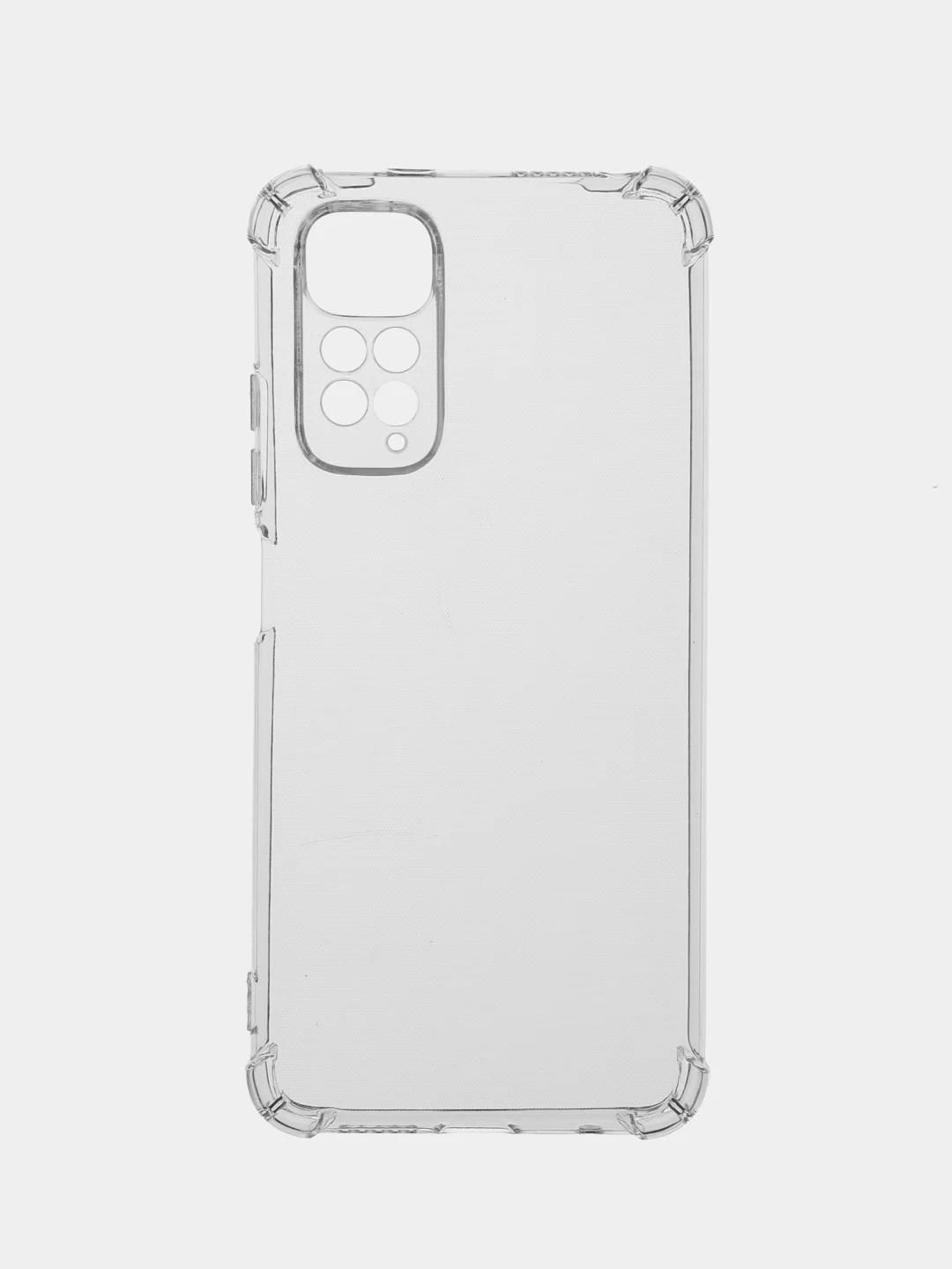 Серебряный силиконовый чехол Xiaomi Redmi Note 11 4G, Note 11S 4G, Note 11S NFC 4G (Сяоми Нот 11 НФС Нот 11С), прозрачный