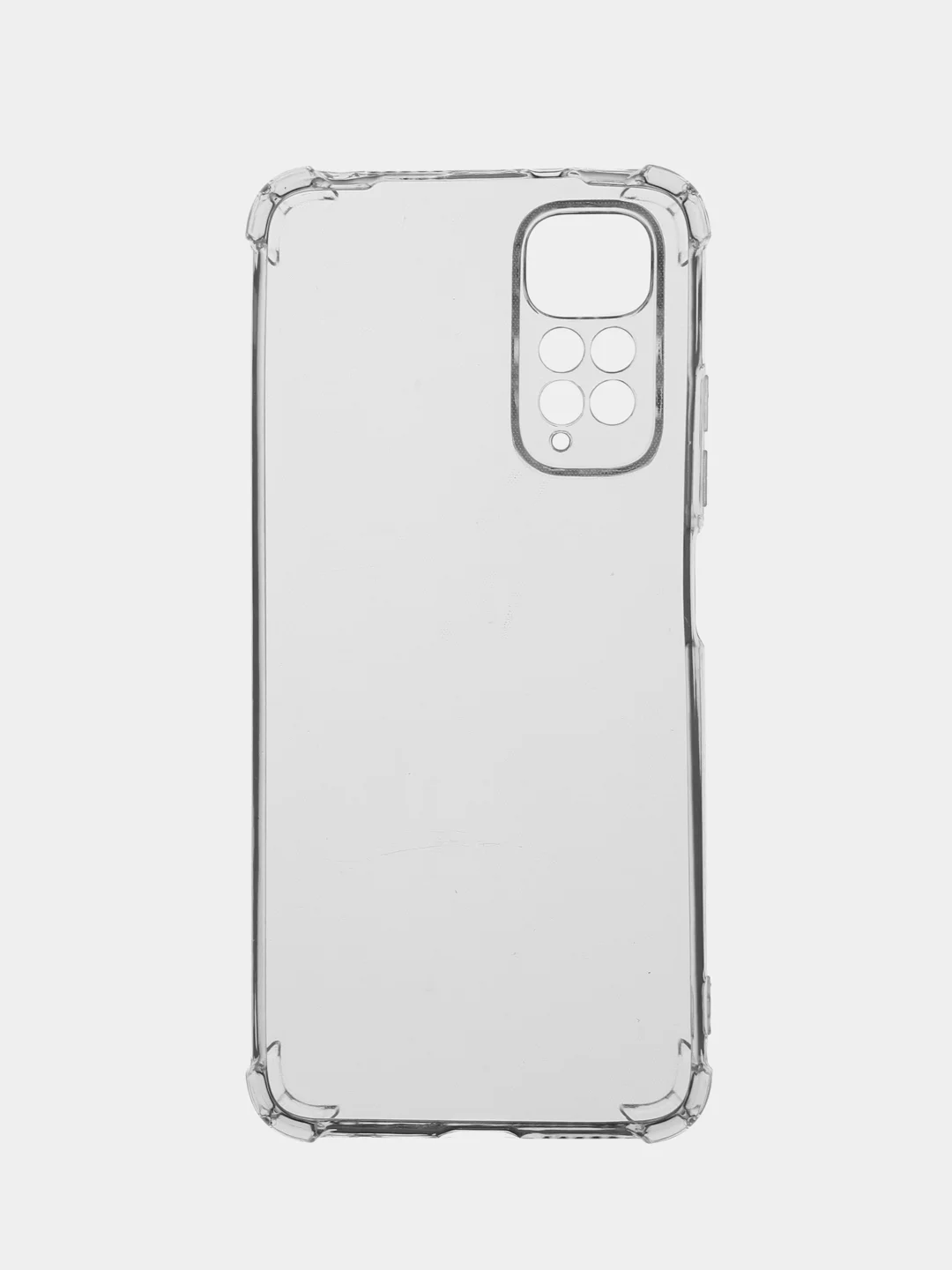 Серебряный силиконовый чехол Xiaomi Redmi Note 11 4G, Note 11S 4G, Note 11S NFC 4G (Сяоми Нот 11 НФС Нот 11С), прозрачный